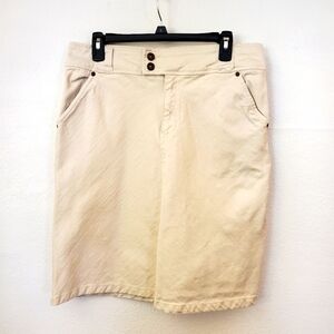 12 XL EUC Cream Denim Skirt